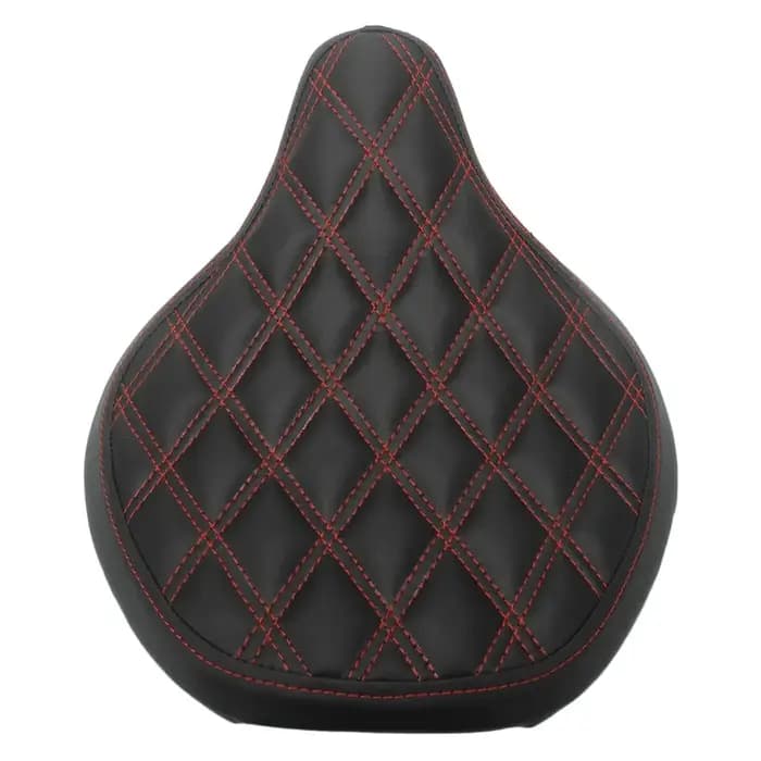 Accessoires de moto, siège solo noir et rouge pour conducteur