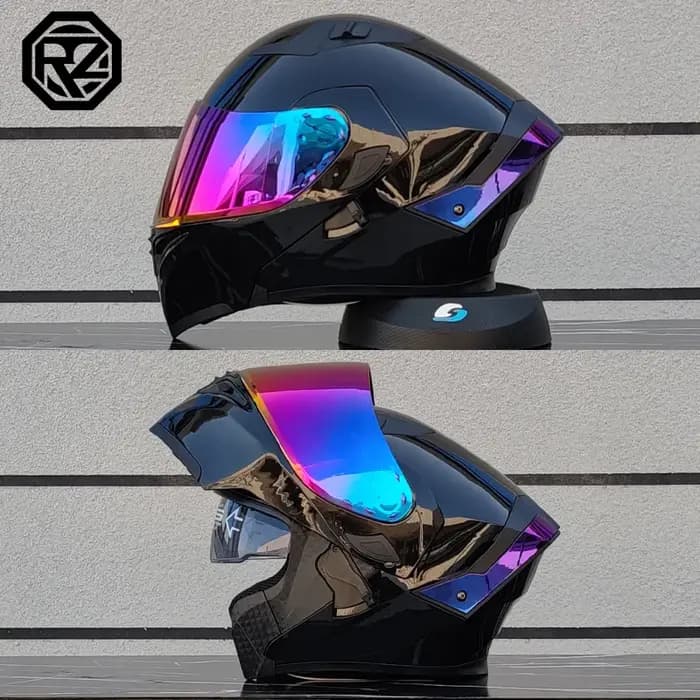 ORZ haute qualité casque rabat modulaire Double lentille