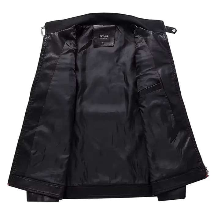 Veste en cuir Patchwork pour Moto
