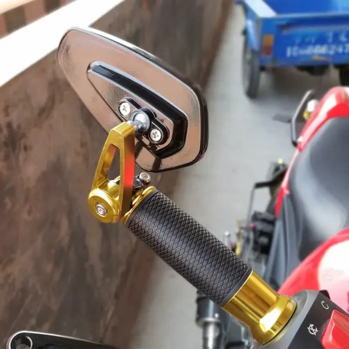 EAFC 1 paire 7/8 "22mm rétroviseurs de moto universel Scooter barre fin guidon miroir rétroviseur accessoires