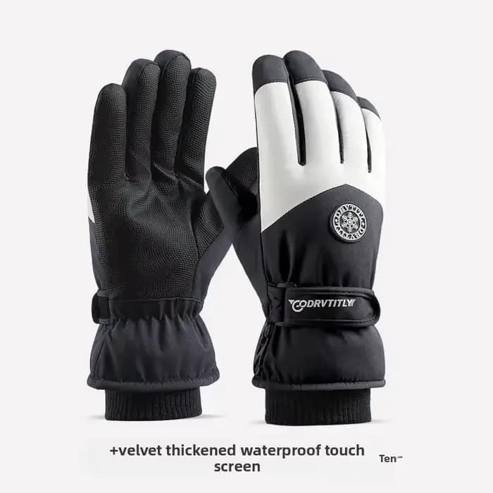 Gants de moto en polaire chauds