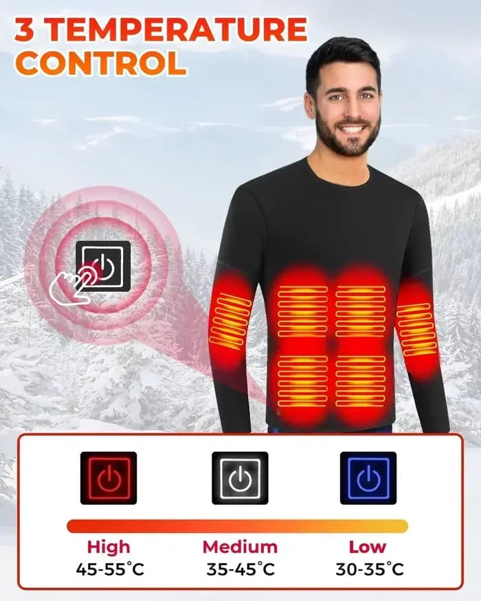 KEMIMOTO sous-vêtements chauffants costumes 28 zones de chauffage USB hiver thermique chaud coton pantalon hommes femmes pour plein air moto ski