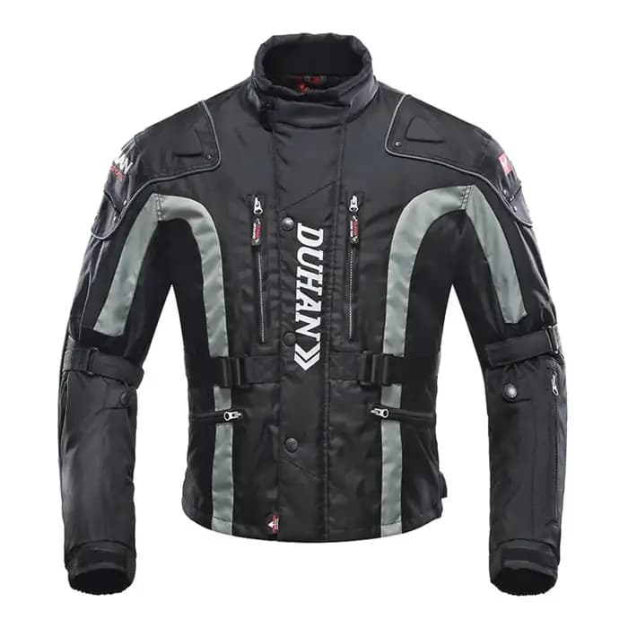 DUHAN veste de Moto noire pantalon