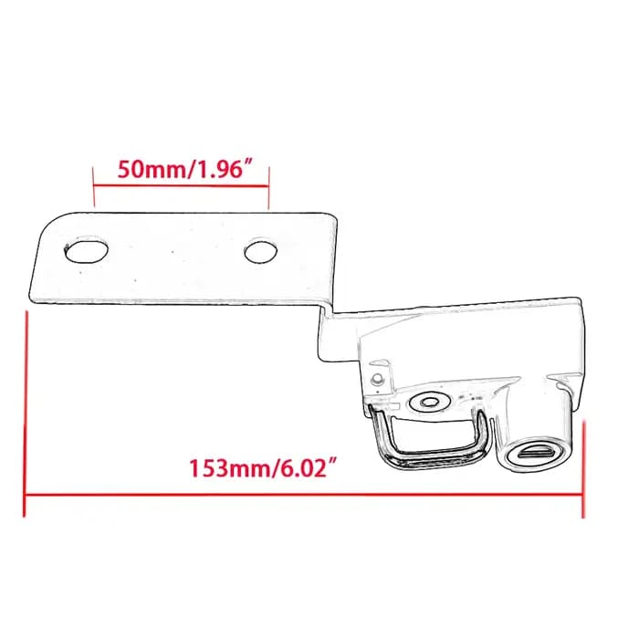 Kit de verrouillage de casque de moto