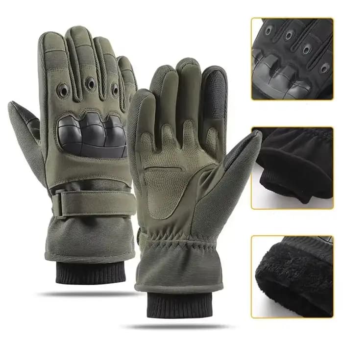 Gants de moto d'hiver approuvés, mitaine froide de qualité militaire, gants d'équitation thermiques