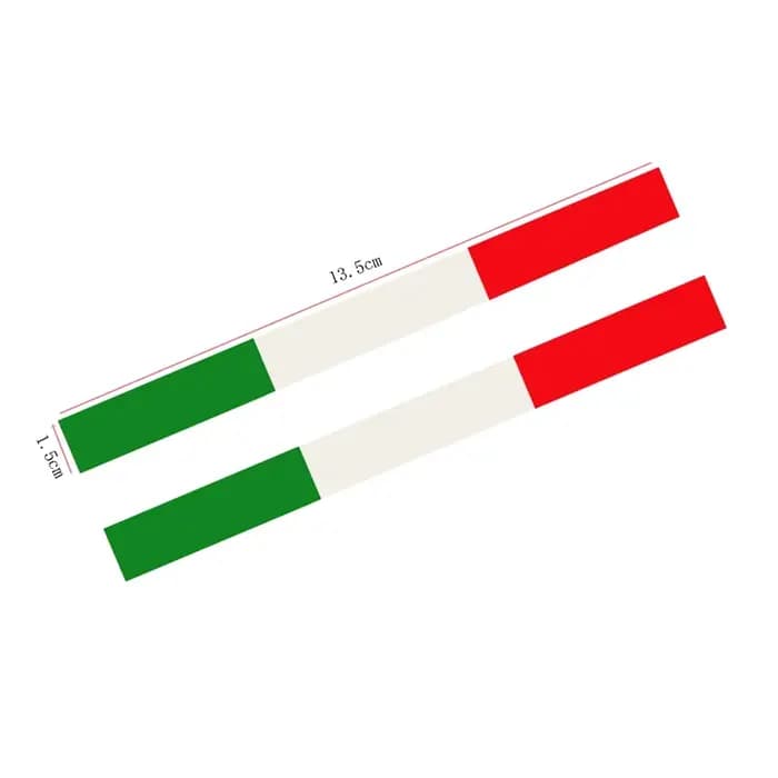 Autocollant 3D Italie pour moto