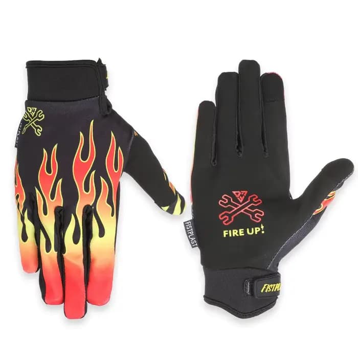 FistplastNew fistplast motif flamme motif écran tactile équitation tout-terrain moto vélo résistant