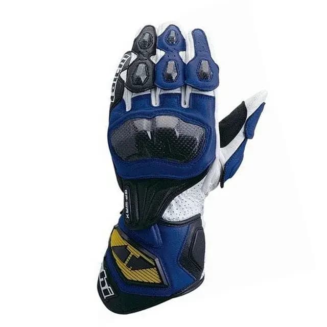 Gants de Protection de Moto en Cuir et Fibre de Carbone