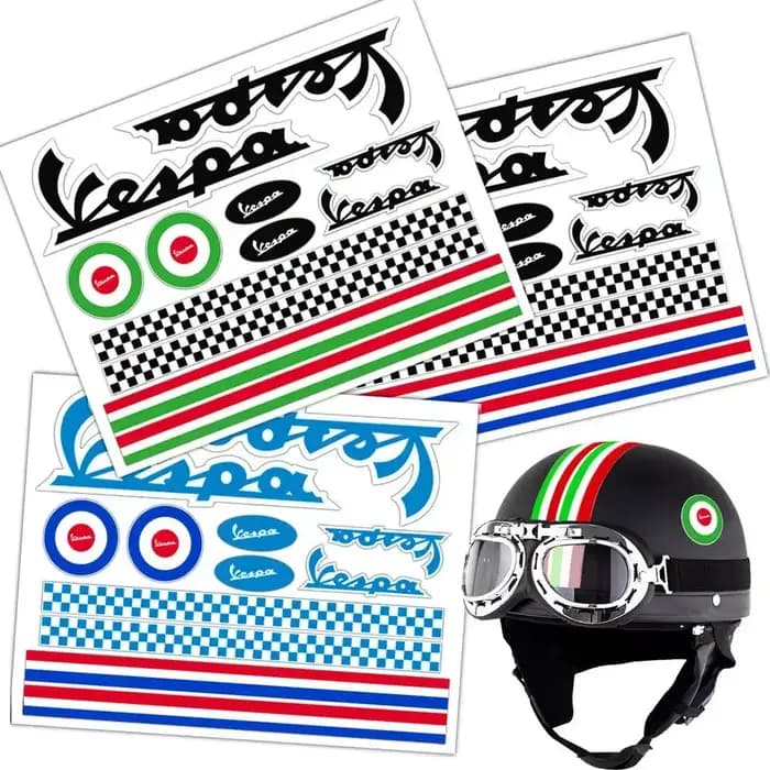 Autocollant réfléchissant pour décoration de casque et carrosserie de moto