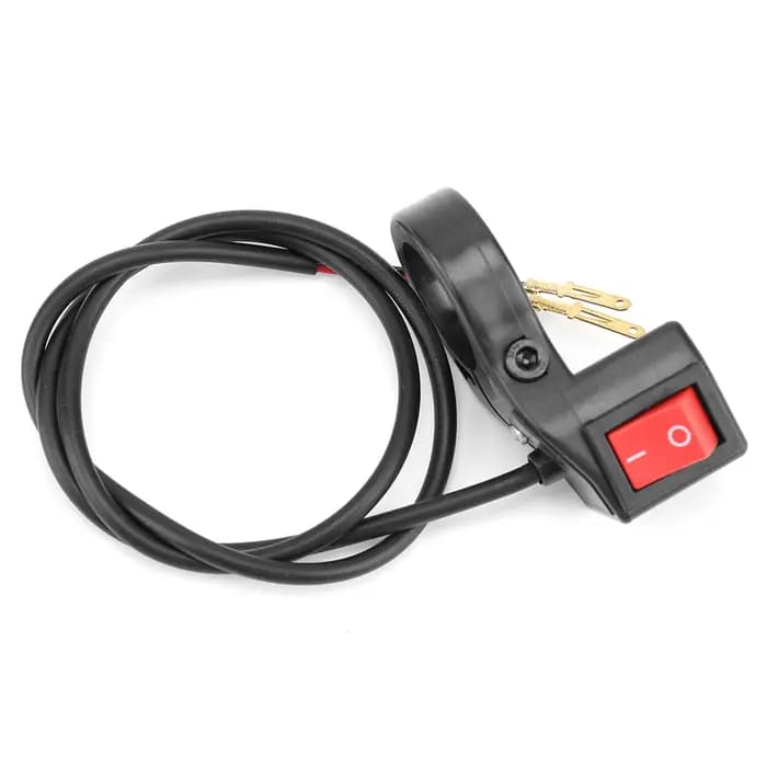 Guidon avec bouton poussoir marche/arrêt, lumières de sauna, équipement de moto, interrupteur d'éclairage pour vélo électrique, vélo électrique, VTT, RL