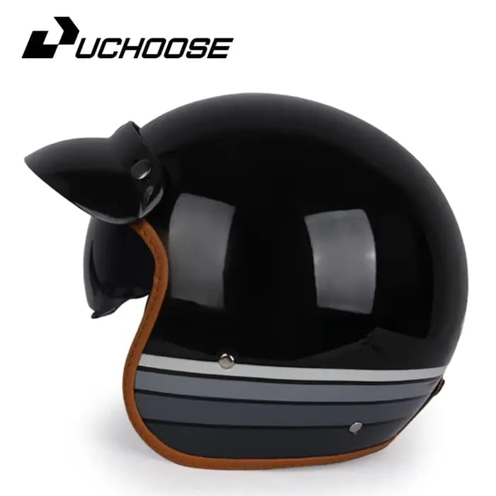 Casque de Moto Rétro Certifié DOT
