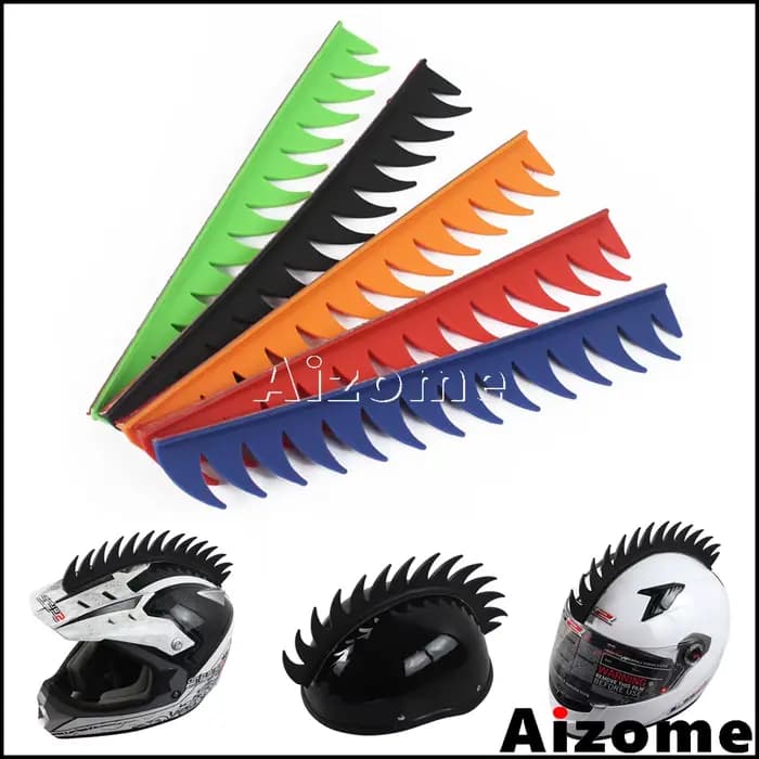 Casque de moto en caoutchouc Mohawk