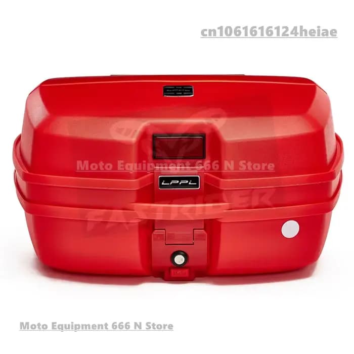 Boîte supérieure de moto 45l, rangement universel, 2 casques, boîte arrière de moto avec 2 clés, boî
