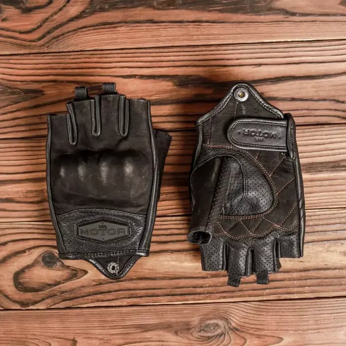Gants de moto sans doigts pour hommes