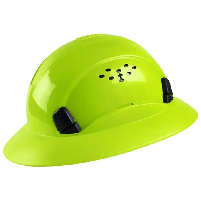 Casque de sécurité ANSI à visière intégrale en HDPE léger et ventilé