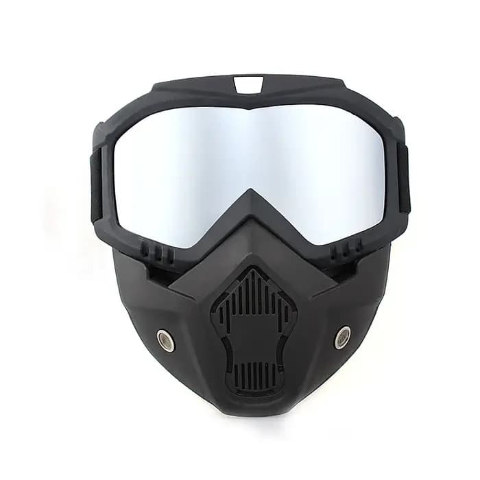Casque de vélo intégral avec masque anti-buée