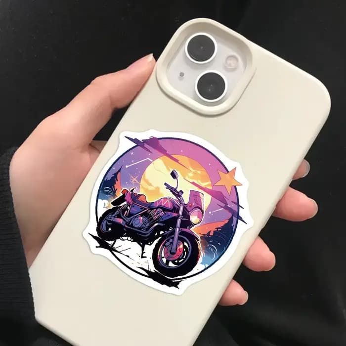 Autocollants de moto imperméables pour hommes