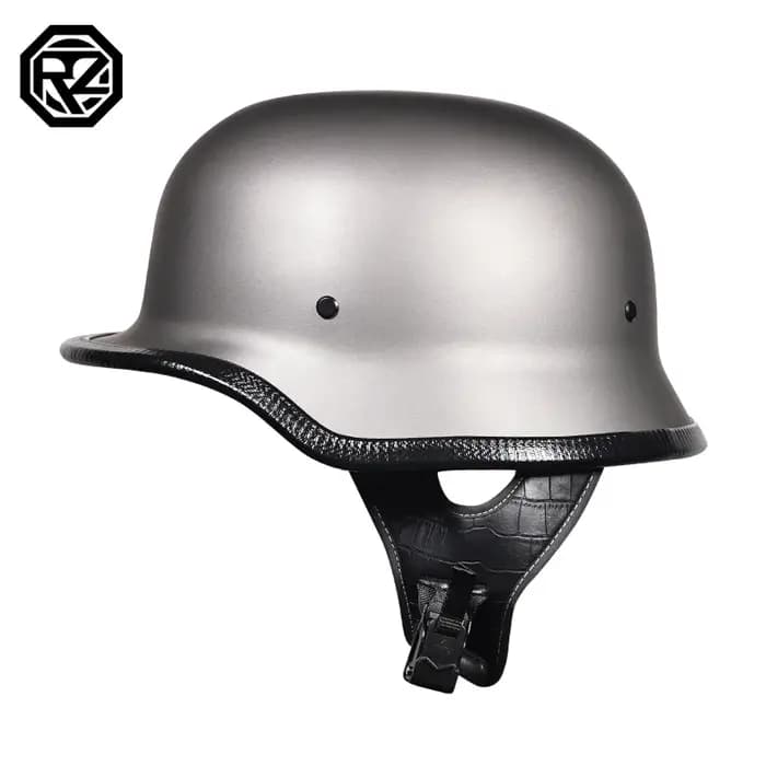309-casque de soldat rétro demi-casque moto homme et femme
