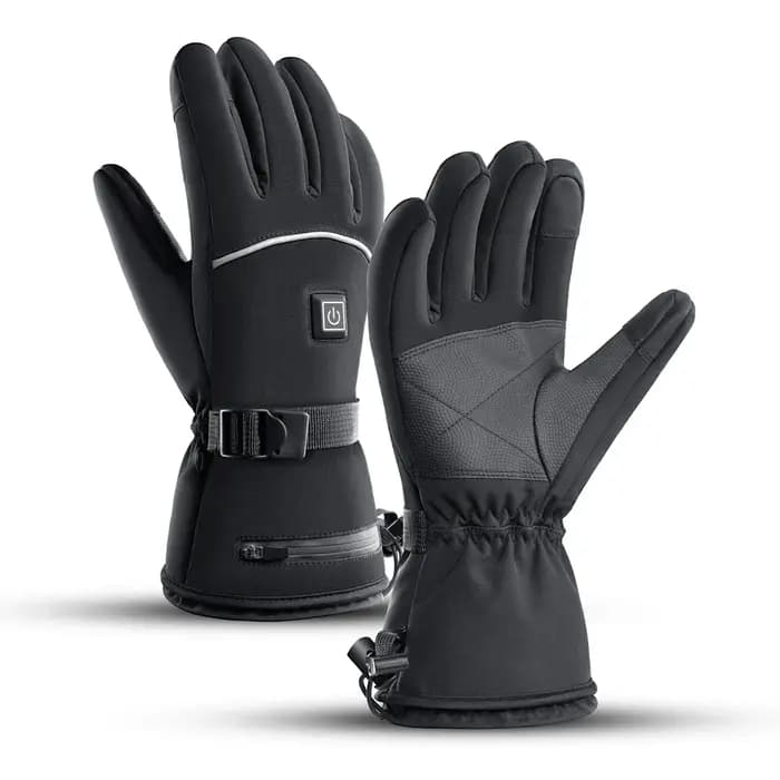 Gants chauffants électriques Moto hiver Moto gants chauffants chaud imperméable Rechargeable chauffage gants thermiques pour motoneige
