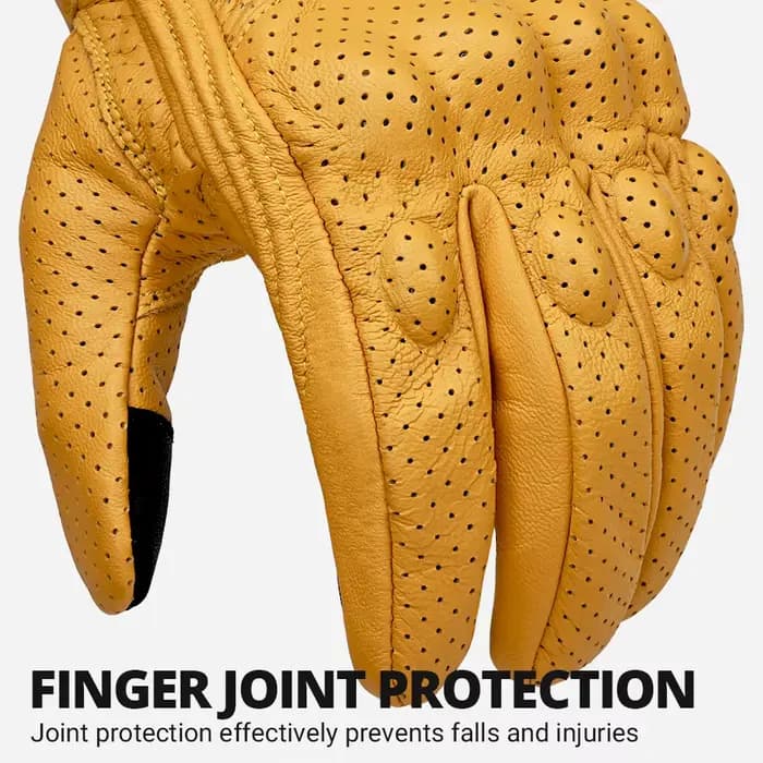  Gants de moto en cuir Vintage