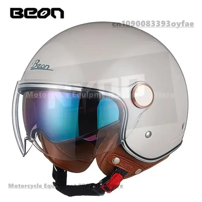 Casque de moto BEON à double lentille