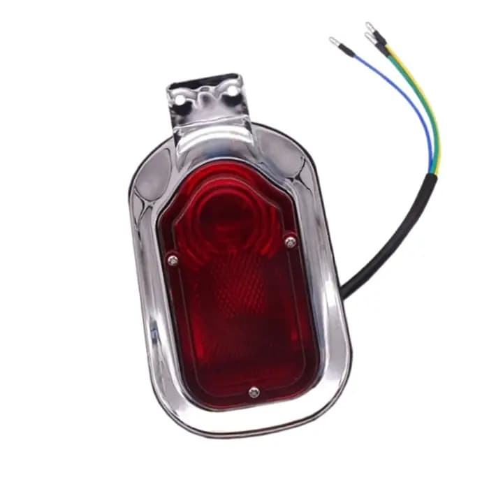 Feu arrière de moto, éclairage de plaque d'immatriculation pour la plupart des motos avec 12V DC pour Chopper Cruiser