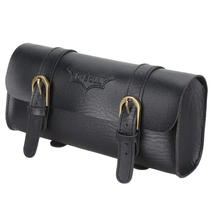 selle guidon rouleau fourche fait main en cuir PU