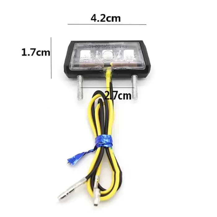 Feu d'immatriculation LED pour motos 12V, feu arrière LED étanche pour permis de moto