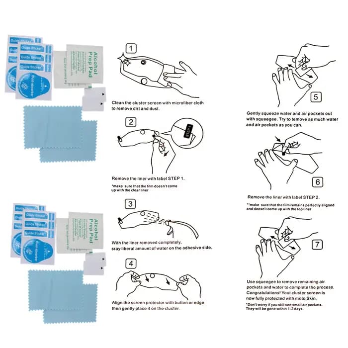 Protecteur d'Écran de Moto, Film de Protection Anti-Rayures pour Kawasaki NSilk a650 Z650 Z900 2020-