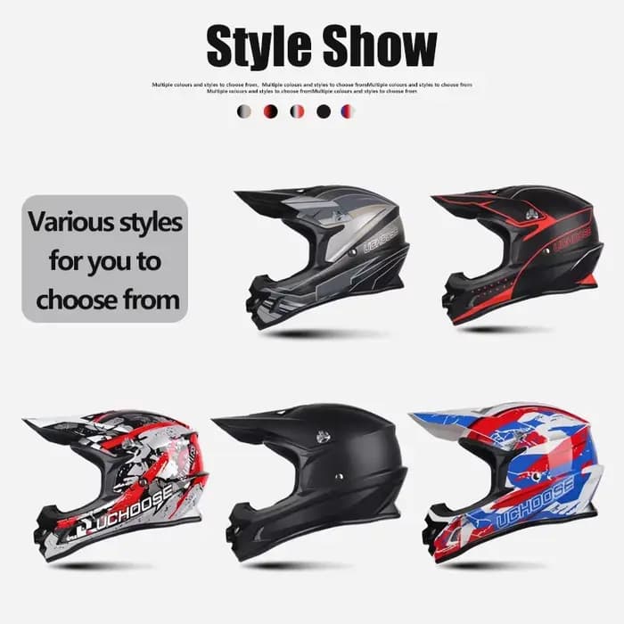 Casque de course de moto tout-terrain pour adultes et hommes