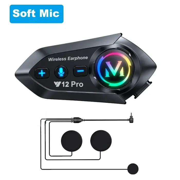 Casque de moto Y12 Pro avec interphone Bluetooth