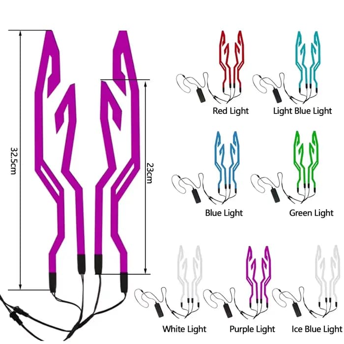 Barre Lumineuse Décorative pour Casque de Moto