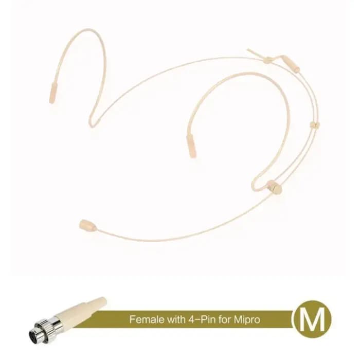 Double crochet d'oreille casque Microphone casque Microphone offre spéciale pour Shure sans fil omnidirectionnel condensateur cartouche fermement porter