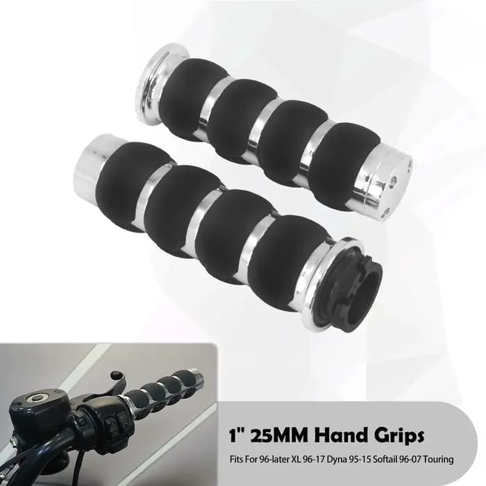 Poignées de guidon de moto 1 ", 25mm, pour Harley Sportster Dyna Softail FLS Touring Electra Street Glide pour Yamaha
