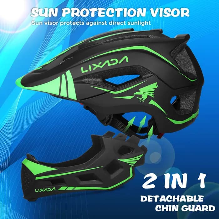Casque intégral détachable pour enfants, casque de sport pour enfants, équipement de protection pour le vélo, le skateboard, le roller et la trottinette