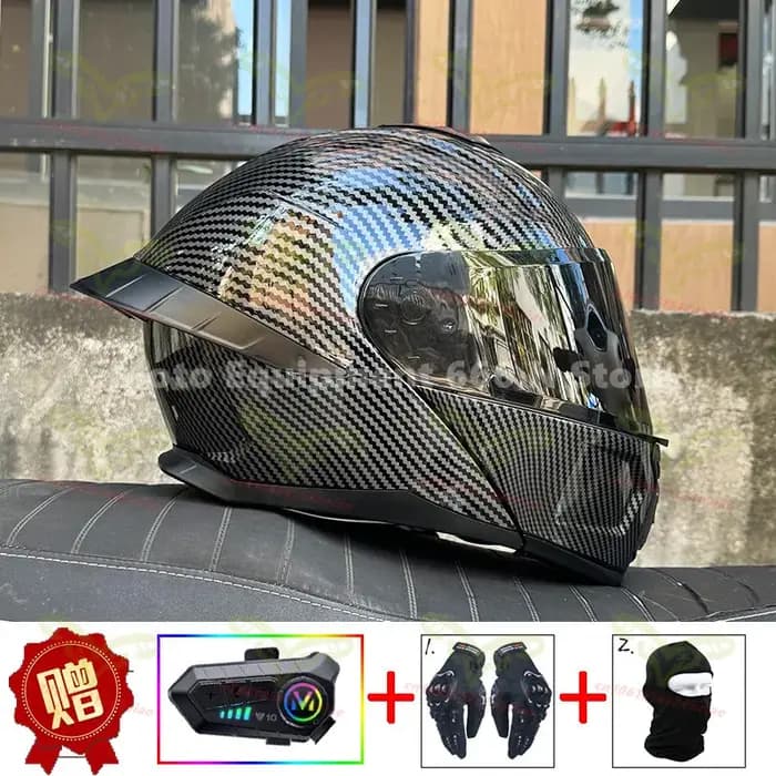 Casque de moto Bluetooth certifié DOT Orz