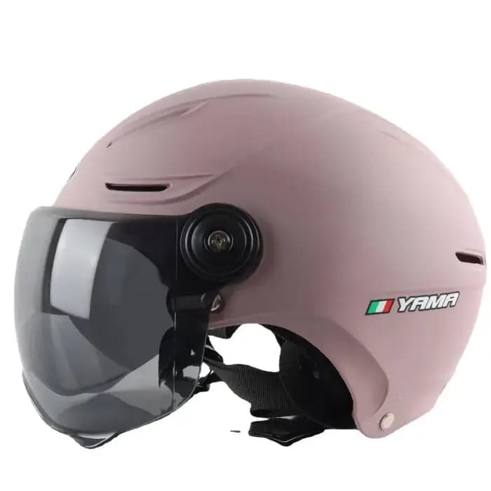 Casque de moto électrique adulte demi-casque Scooter moteur Crash casque moto vélo parasol Protection solaire