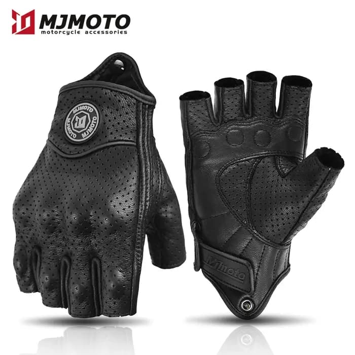 VEMAR – gants de Moto Vintage demi-doigt pour hommes