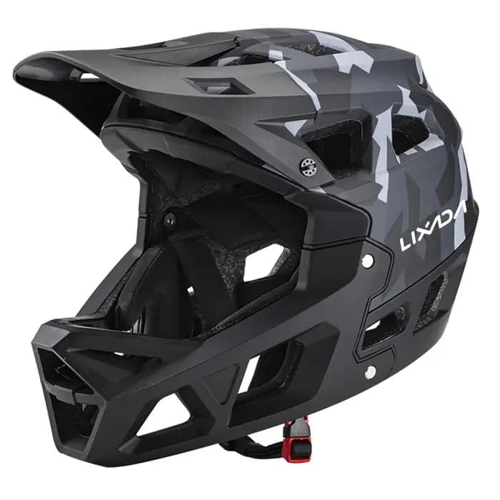 Casque VTT intégral pour adultes de course de descente avec 31 évents et visière réglable