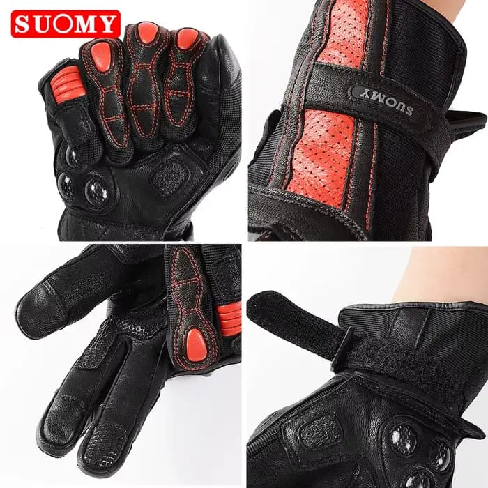 Gants de Moto en Cuir group pour Homme et Femme