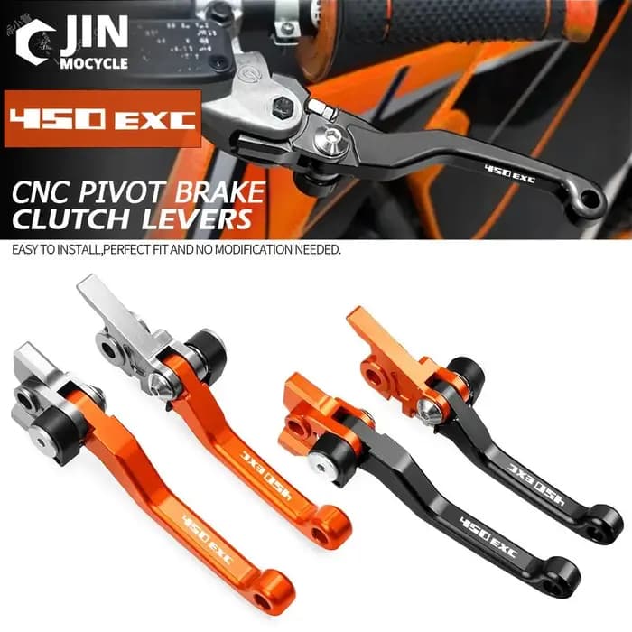 Pour K-T-M 450EXC 450 EXC 2014 2015 2016 2017 2018 Motocross Pliable Pivot D343 Vélo Guidon Frein Leviers D'embrayage Poignée Levier