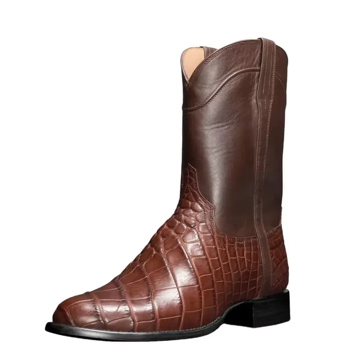 Hommes bottes mi-mollet Western Cowboy moto
