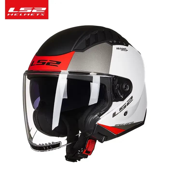 Casque de Moto rétro avec double objectif