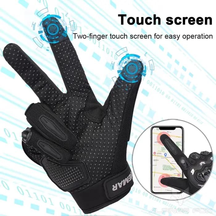 Gants de Moto en Polyester pour Homme et Femme
