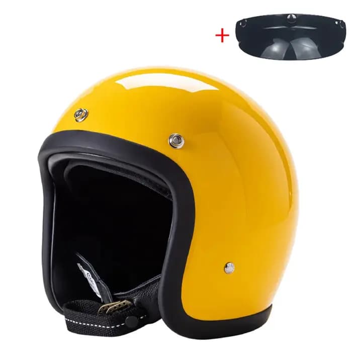 Casque de Moto rétro 500TX visage ouvert véritable Vintage Scooter équitation 3/4 Jet Casco DOT approuvé