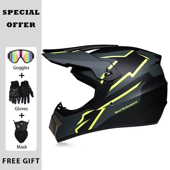 Hommes femmes universel hors route casque DOT approuvé Dirtbike