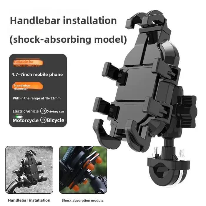 Support de téléphone antichoc pour moto