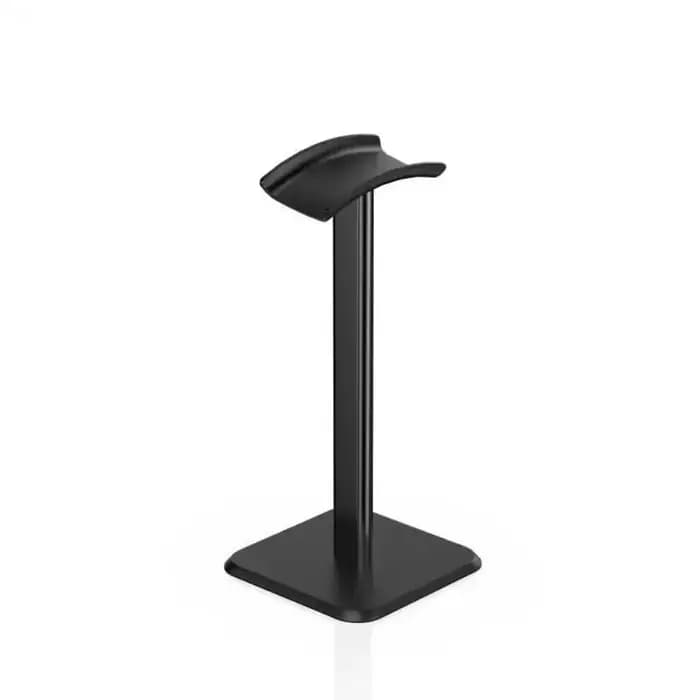 Support universel noir en alliage d'aluminium pour casque – Support de bureau durable pour casque de jeu – Accessoire multimédia pour écouteurs