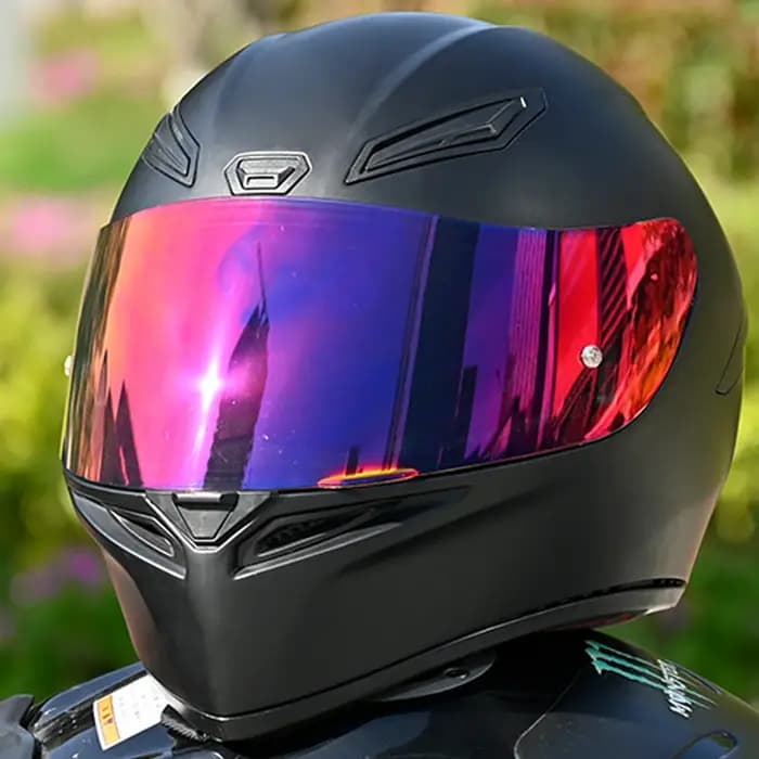 Casques de moto visière casque lentille