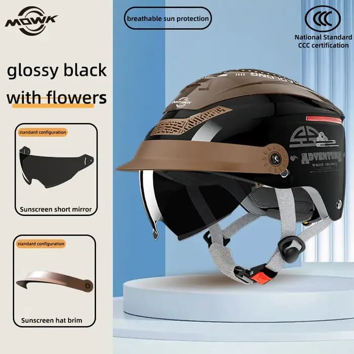 Casque de moto MOWK respirant pour l'été